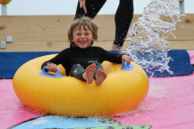 A monster 360ft long slip and slide session in BUDE, Cornwall - Launch and ride: How to enjoy the 360 ft run