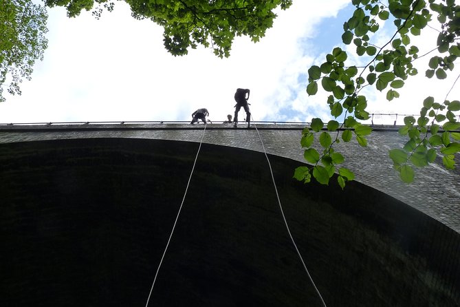 Abseil Experience - Millersdale Derbyshire Peak District - The abseil plan: at least three controlled descents off the bridge