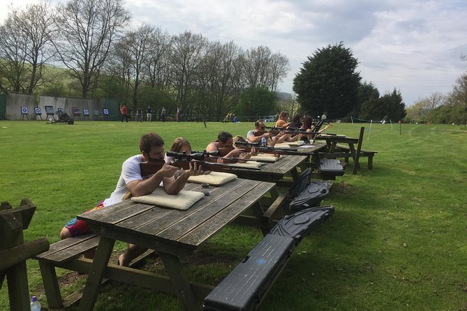 Air Rifle Shooting - One Hour - How the range works: seated shooting at 10 to 30 metres