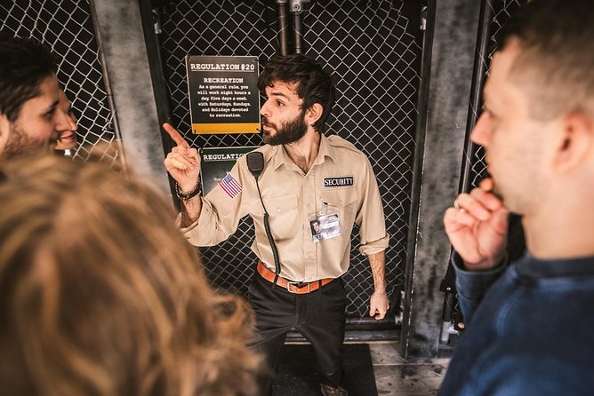 Alcotraz Prison Cocktail Experience in London - Entering the prison set at Cell Block Two-One-Two