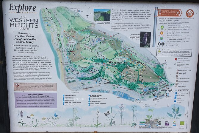 Battle of Britain Experience, White Cliffs of Dover & Canterbury - Stop 1: White Cliffs of Dover and the Western Heights WWII defenses