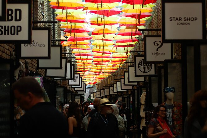 Camden Market - Music, Movies 10+ Food Tastings - Camden Market, music lore, and movie sites with 10+ tastings