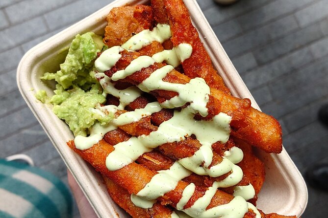 Camden Market & Southbank Cycle Food Tour - Camden Town and Camden Market: Halloumi, Meat, Dosa, Burritos, and More