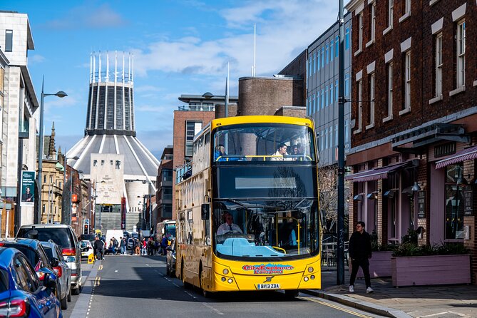 Ciy Explorer: Hop On Hop Off Liverpool Sightseeing Bus Tour - Finding your start point at the American Yellow School Bus Cafe stop