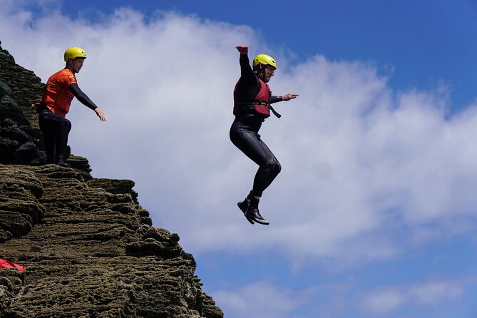 Coasteering Adventures in Bossiney Cove, Bude, and Cornwall - Meeting at Bossiney Campsite, Then Getting Ready Properly