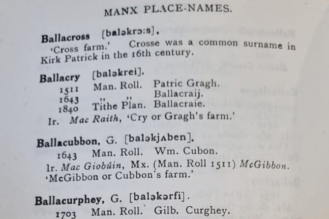 Discover your Manx Ancestors on the Isle of Man - Who should book this Manx ancestor experience