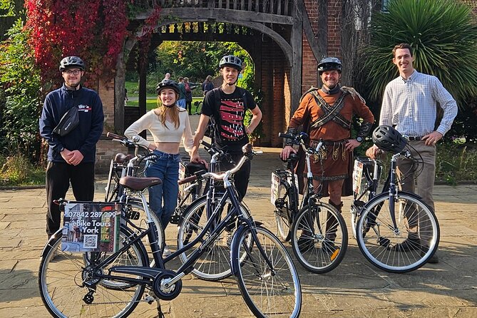 eBike Tour in York City - Starting at the Hiscox Building, then letting the guide do the heavy lifting