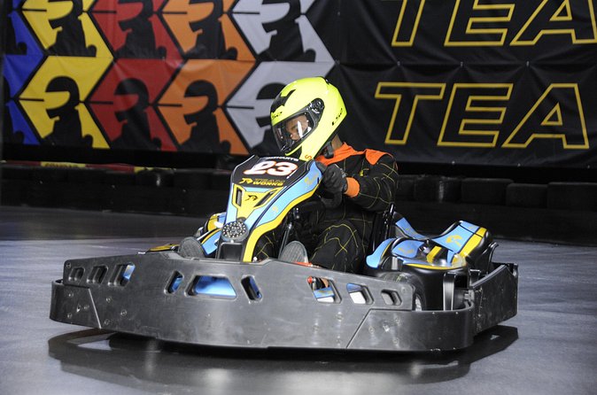 Epic Karting in the Centre of Birmingham - Staff and Energy: Gemma, Simon, Tyler, and Jakob Matter
