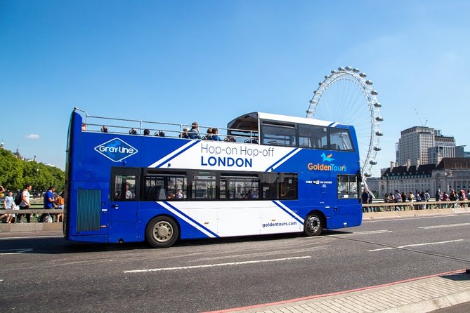 Gray Line London Hop-On Hop-Off Bus Tour with Optional Cruise - West and river landmarks, from London Eye to Buckingham Gate