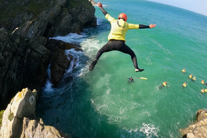 Half-Day Coasteering in Newquay Cornwall - Entering The Fistral Beach Playground, Newquay Style