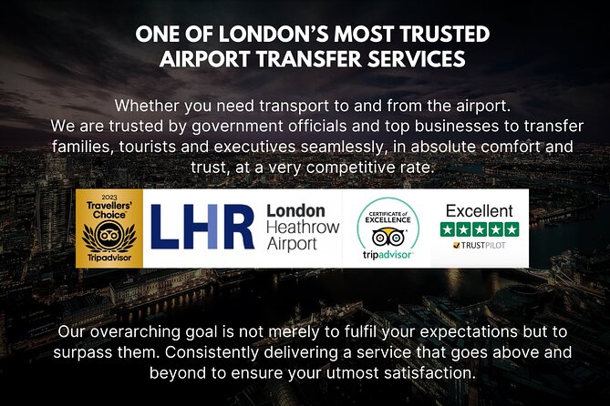 Heathrow Airport To & From Central London Meet & Greet - Key Things That Make This Transfer Work