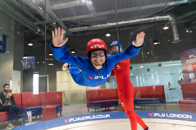 Indoor Skydiving Experience at iFLY London 2 Flights - Timing and logistics at The O2: check-in at least 45 minutes early