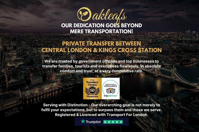 Kings Cross Station – Chauffeur/ Taxi - To & From Central London - Key highlights to know before you book