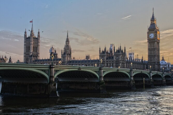 Layover Tour of London from LHR Executive Luxurious Vehicle Private Tour - Tower Bridge area and London Eye views: best as drive-by moments