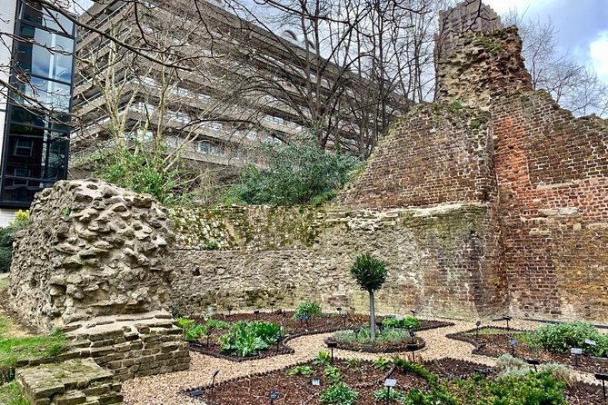 Londinium's Footprint: Explore London's Roman wall on a self-guided audio tour - Wall defenses become shaded gardens: your break spot built into the story