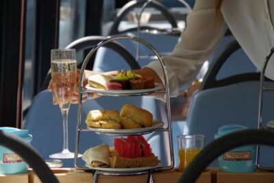 London Afternoon Tea Bus and Panoramic Tour on Lower Deck
