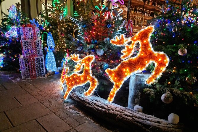 London Christmas Lights Bike Tour with Local Guide - Harrods in the winter: a quick stop that signals the season