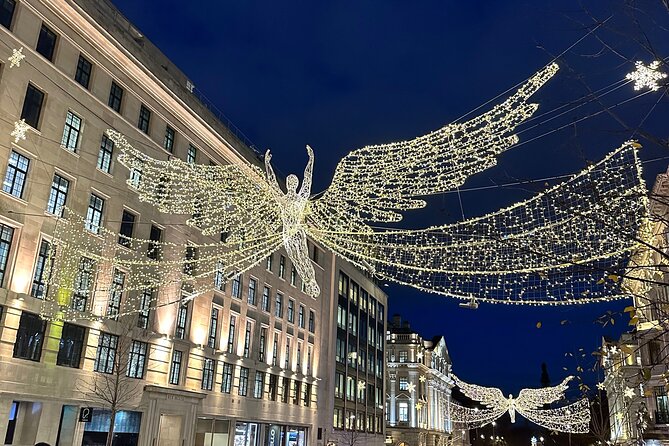 London Christmas Lights Guided Tour With Christmas Music - Soho: school-made Christmas lights with a community twist