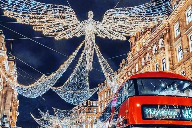 London Exclusive Christmas Lights Guided Tour by Black Cab - Leicester Square and Piccadilly Circus, classic London neon and big atmosphere
