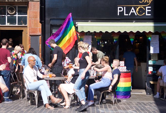 London Gay Tour with a Local, Soho’s LGBTQ+ Nightlife, Private & Custom - Stop-by-stop: what Soho looks like when someone else points