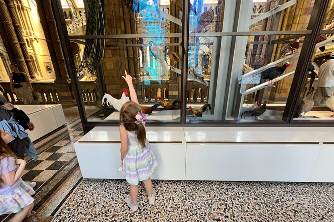 London Natural History Museum with Dinosaurs Gallery Private Tour for Kids - Dinosaur Gallery priorities, including the T. rex and marine reptiles