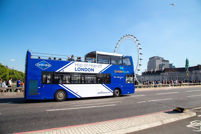 London Panoramic Open Top Bus Tour with Audio Guide - London Eye and Elizabeth Tower (Big Ben) in one arc