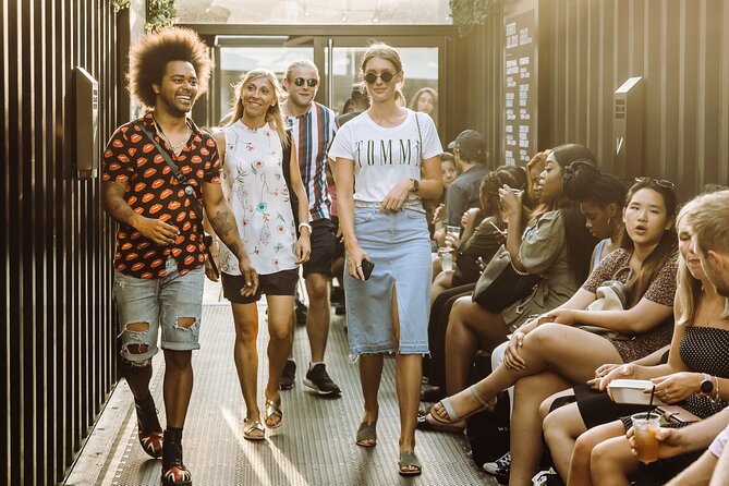 London Private Food Tour, the Best of East London with a Local Foodie - Stop 1: Old Truman Brewery Streets and Trendy Street-Food Energy