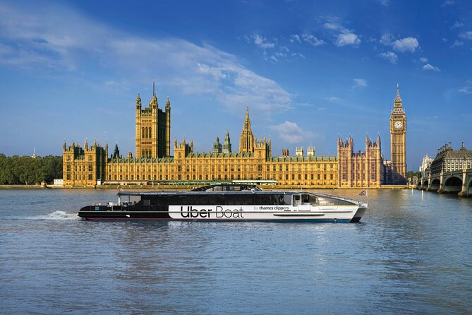 London Roundtrip Thames Cruise Uber Boat by Thames Clippers - A possible drawback to plan around
