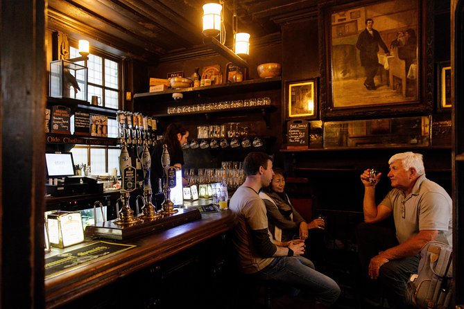 London Small Group Tour of Historical Pubs - Fleet Street stories, the street-of-shame idea, and a medieval-feeling boozer
