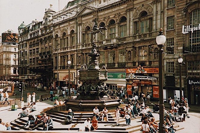 London Soho District Guided Walking Tour Semi-Private 12ppl Max - Piccadilly Circus and the Shaftesbury Memorial Fountain Moment