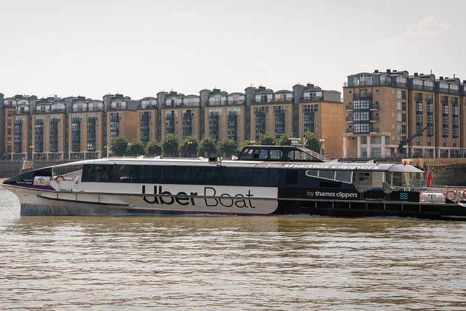 London: Uber Boat - Single Journey River Thames Cruise - Millennium Bridge to Tate Modern: the view line you will remember