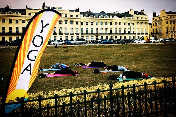 Outdoor Yoga Class at Brighton's Sea front - Weather matters, and that is part of the deal