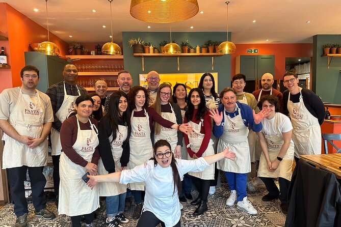 Pasta Making with Unlimited Prosecco in London's West End - Shaping pasta in real life: tagliatelle, orecchiette, or filled options