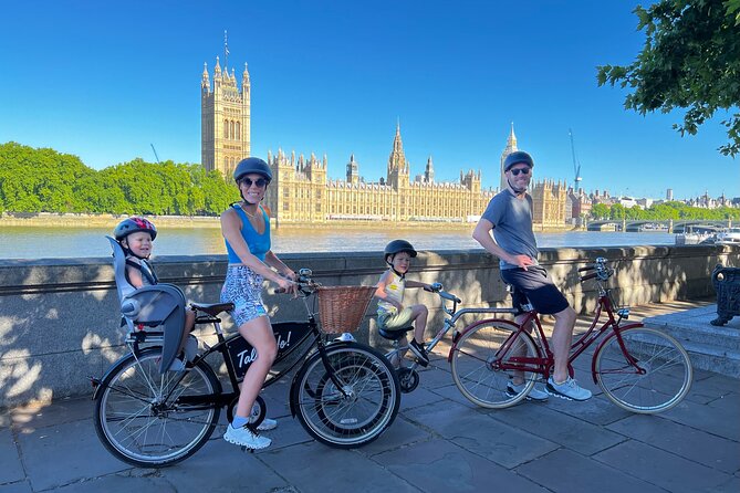 Private Family Bike Tour of London, fun for all ages! - Lambeth Palace to Big Ben: river views with short, smart stops