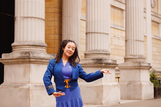Private Oxford Portraits Photo Tour Photos in Iconic Locations - Ashmolean exterior columns, plus The Randolph context for serious atmosphere