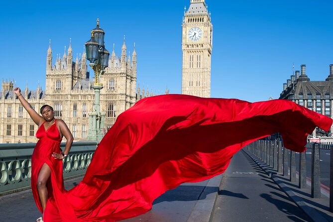 Private Photography of Flying Dress Africa - Along the Thames between the London Eye and South Bank Centre