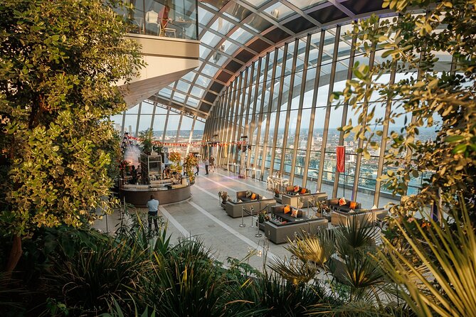 Sky Garden Access Ticket + 2 Course Breakfast at Larch Restaurant - Entering Sky Garden, security check and elevator steps
