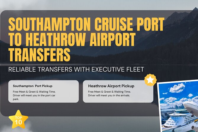 Southampton Cruise Port To Heathrow Airport Transfers - Comfort and Included Extras That Actually Matter