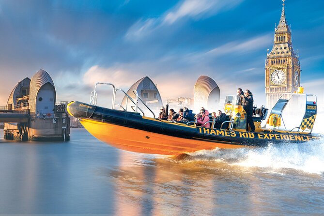 Speedboat Cruise Tour: Embankment OR Westminster Pier -70 minutes - The Action Section: O2 Arena, James Bond Music, and High-Velocity Thrills