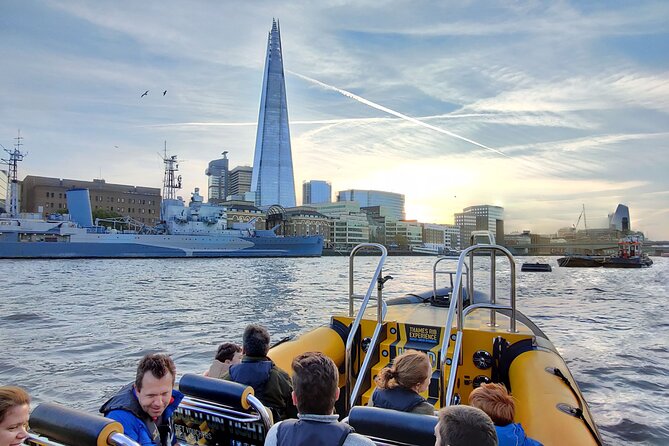 Speedboat 'Ultimate Tower Blast' from Tower Millennium Pier - 40 minutes - Shard view on the way back