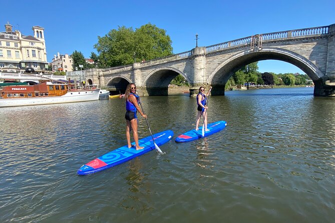 Stand up Paddleboarding on the beautiful Thames at Richmond - Instructor coaching style: small group energy with real feedback