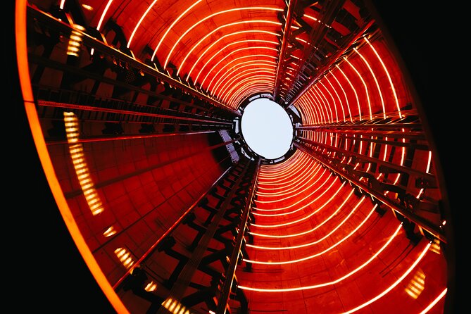 The Chimney Lift at Battersea Power Station - The chimney lift ride: lights, sound, and quick skyline moments