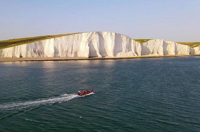 The Seven Sisters & Beachy Head Lighthouse Boat Trip Adventure - Birling Gap and the metal steps down to the pebble beach