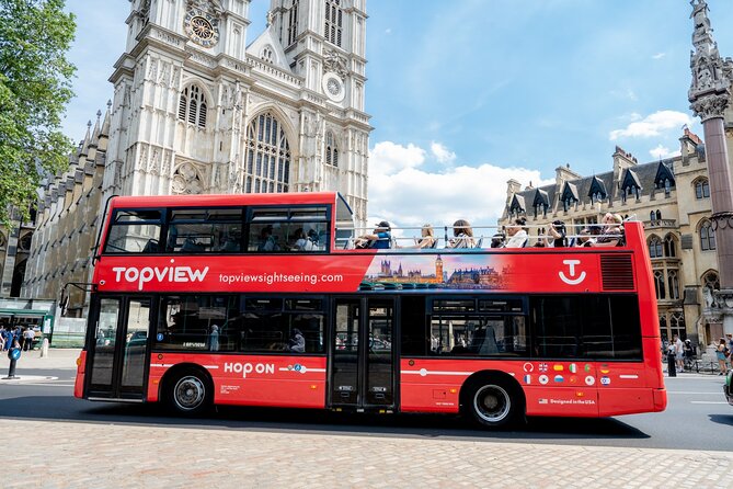 TopView® 24 Hr Hop on Hop off Bus Tour with River Cruise & Walks - Riding Smart in London: Ear-Buds, Stop Hops, and Buffer Time