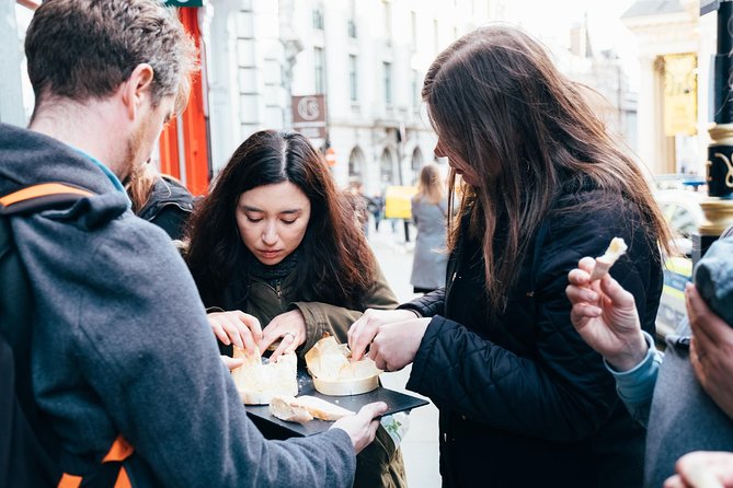 Ultimate London Cheese Crawl : Guided Food Tour - Mayfair cheese samples, from Stiliton to the shop you’d skip