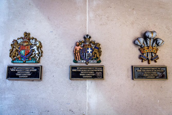Unique London Walk: Secrets of Mayfair - Private Tour - Savile Row: heritage tailoring and royal warrants