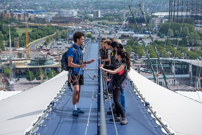 Up at The O2: Daytime Climb with Guided Tour with Panoramic Views - Entering The O2 Basecamp, 52 Meters Above the City