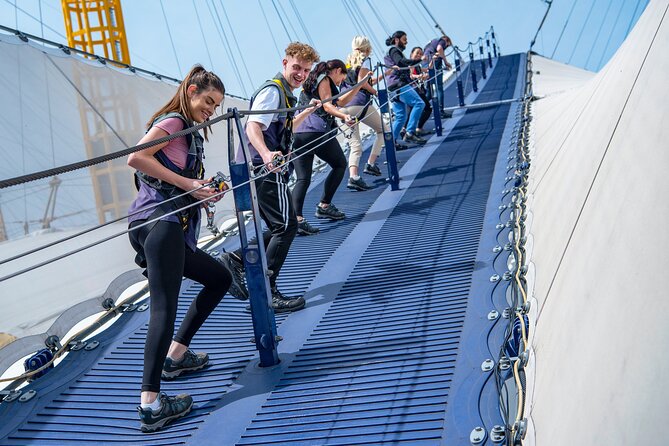 Up at The O2: Daytime Climb with Guided Tour with Panoramic Views - Gear, safety briefing, and how the experience is controlled