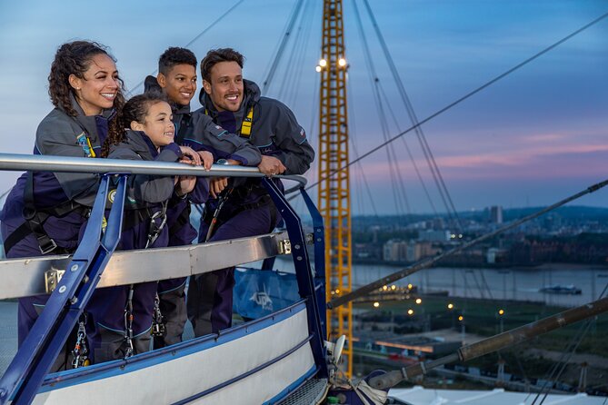 Up at The O2:Twilight Climb with Guided Tour with Panoramic Views - What the Guide Adds: O2 Architecture and Famous Visitors
