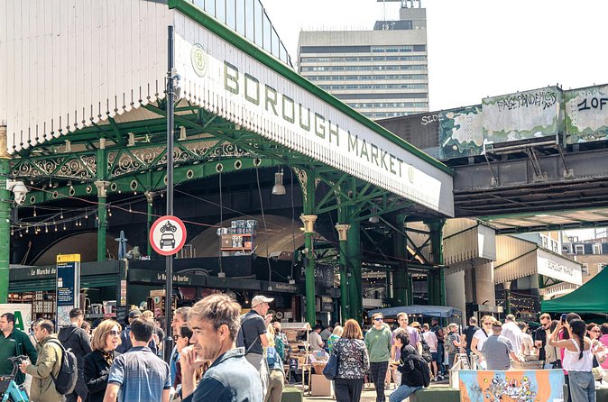 Walking Tour in London with Tower Bridge and St Pauls Cathedral - Borough Market, a food stop that also teaches the city